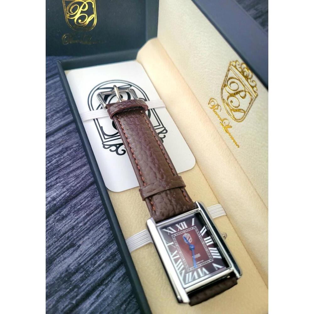 Pierre Lucerne Root Beer Dial 1888 Mens Tank Watch With Box